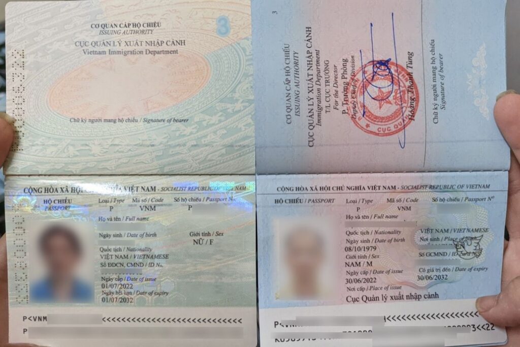 các thông tin trên hộ chiếu và những thay đổi mới