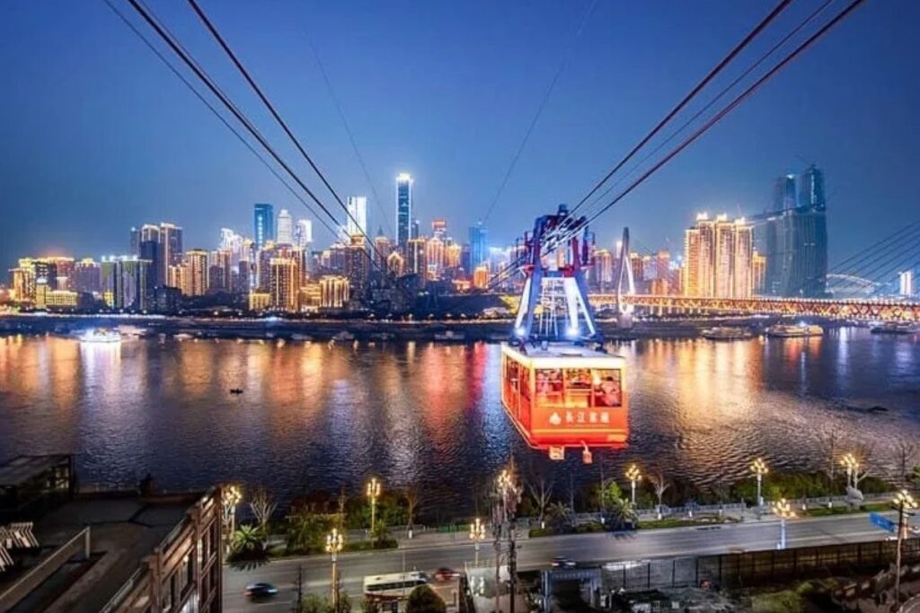 Cáp treo sông Dương Tử – “đường trên không” nổi tiếng nhất Trùng Khánh