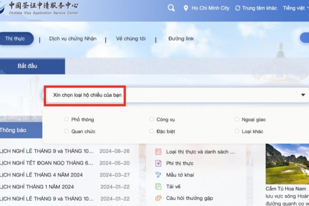 Chọn loại visa phù hợp